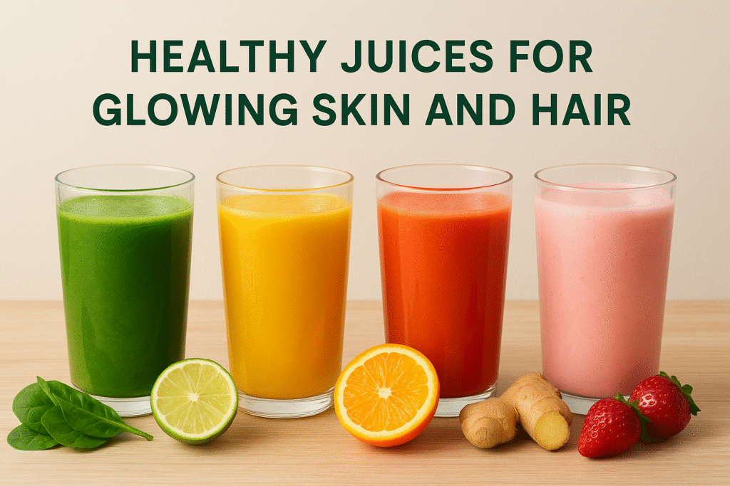 Healthy Juices for Glowing Skin and Hair